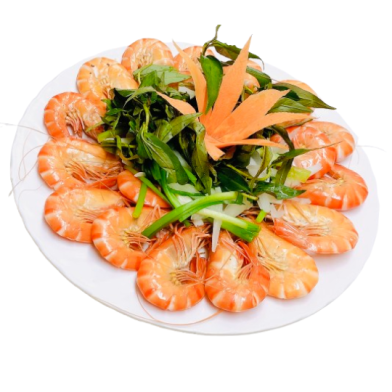 Tôm sú hấp kg 