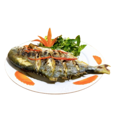 Cá chim trắng nướng mọi kg
