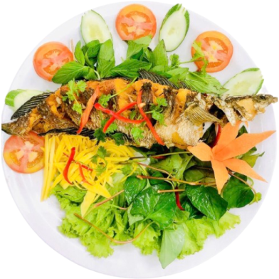 Cá lóc chiên xoài bằm 