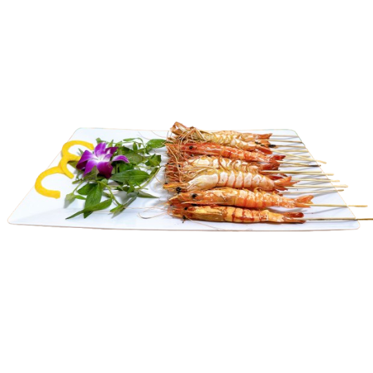 Tôm sú nướng mọi 